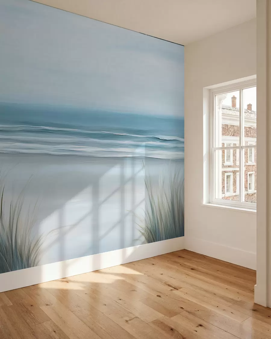 wall murals Landscape with a wild beach in the style of oil painting w02869