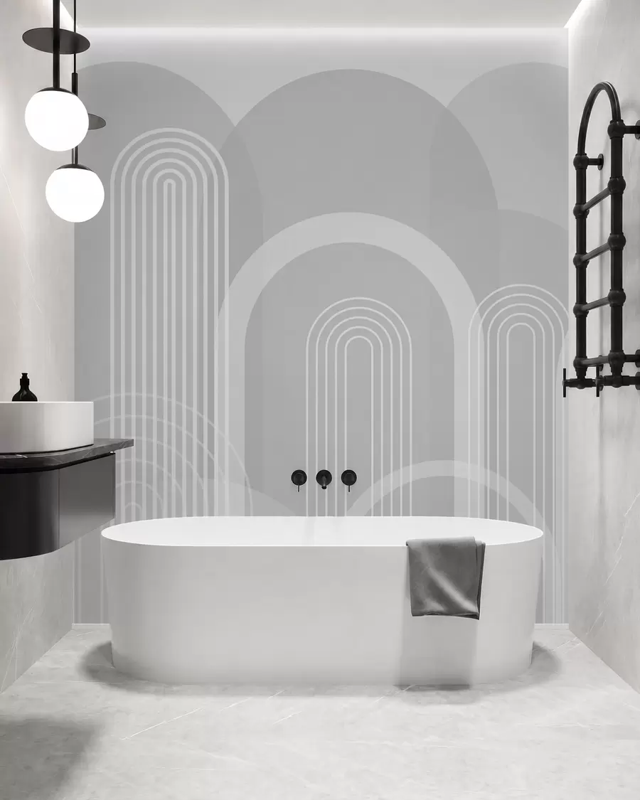wall murals Geometric arches boho w02935v2