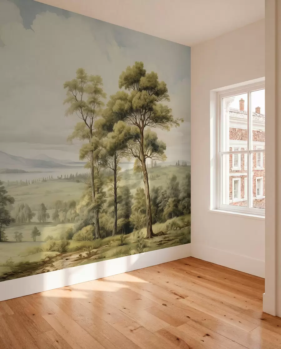 wall murals Modern watercolor landscape w02978