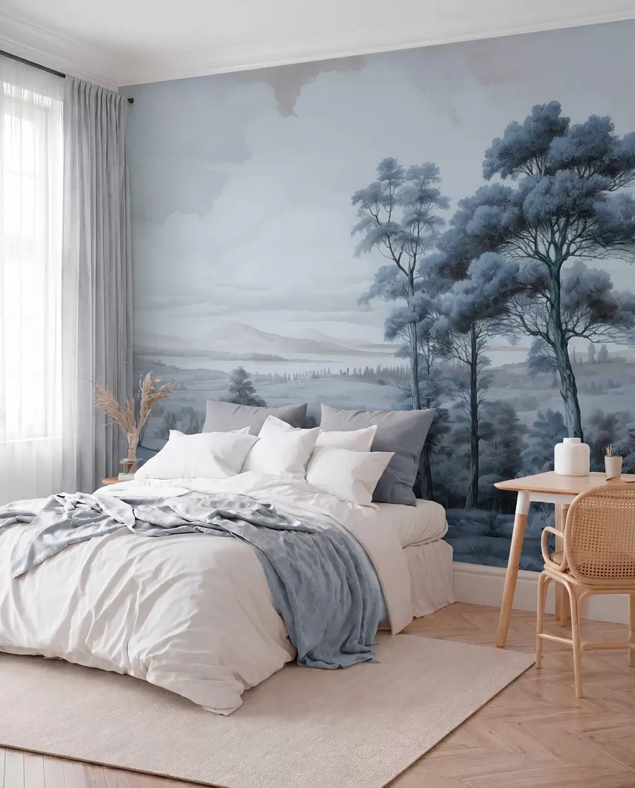 wall murals Modern watercolor landscape w02978v1