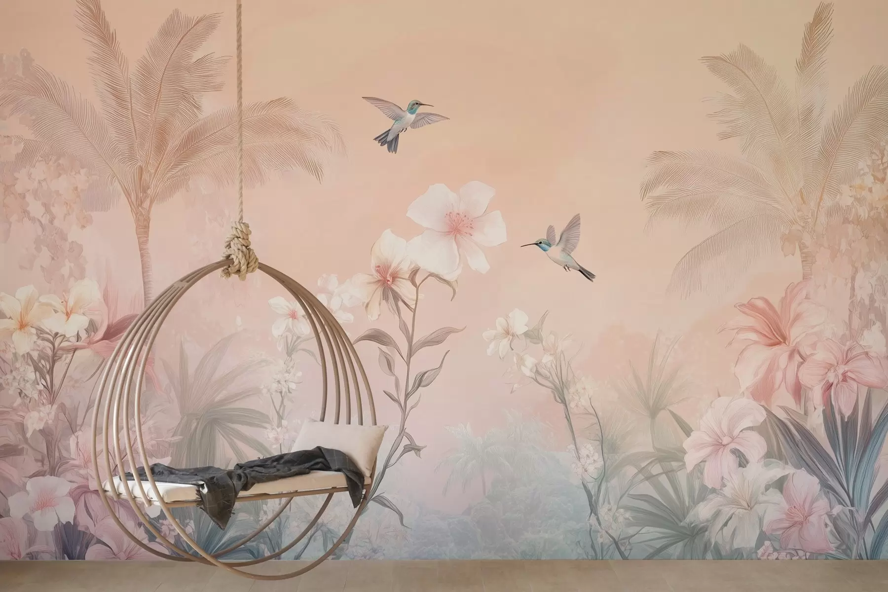 wall murals a tropical paradise with a caliber w03016