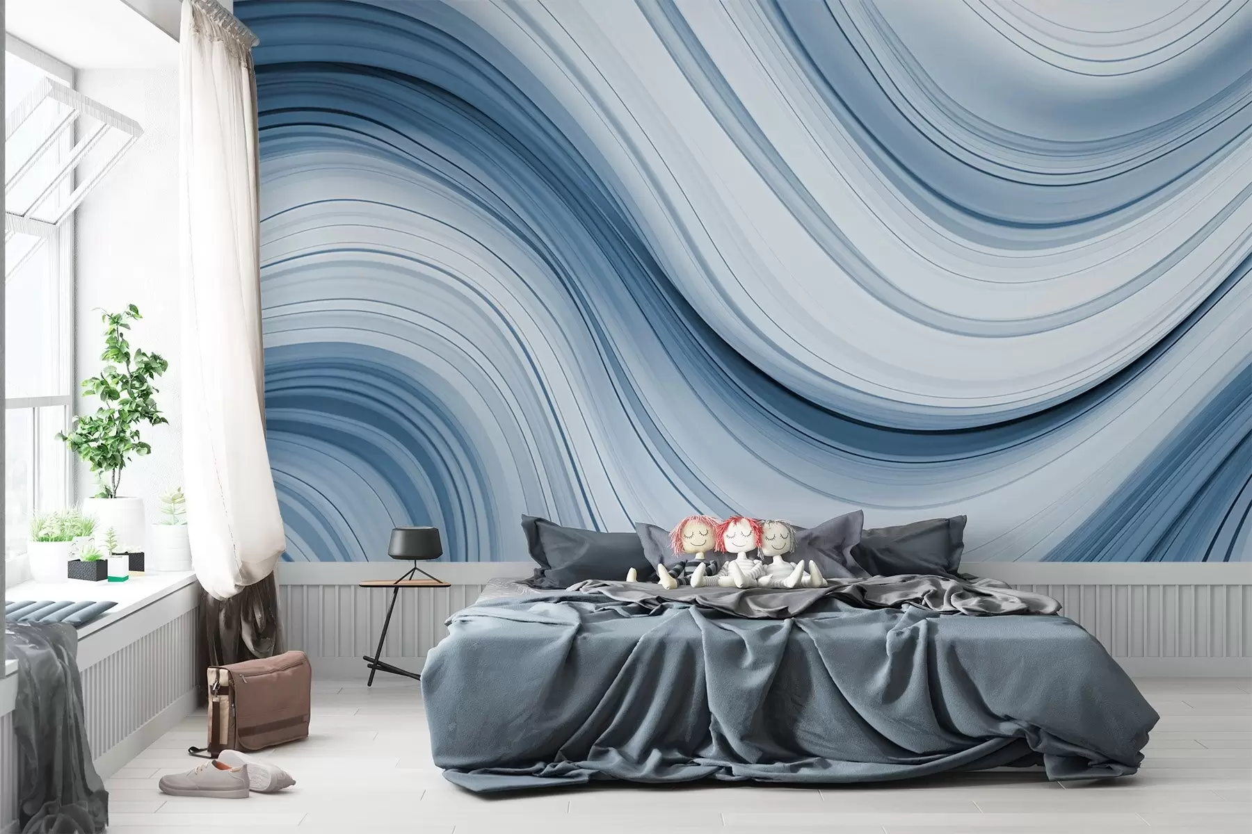 wall murals Abstract wave w02899v1