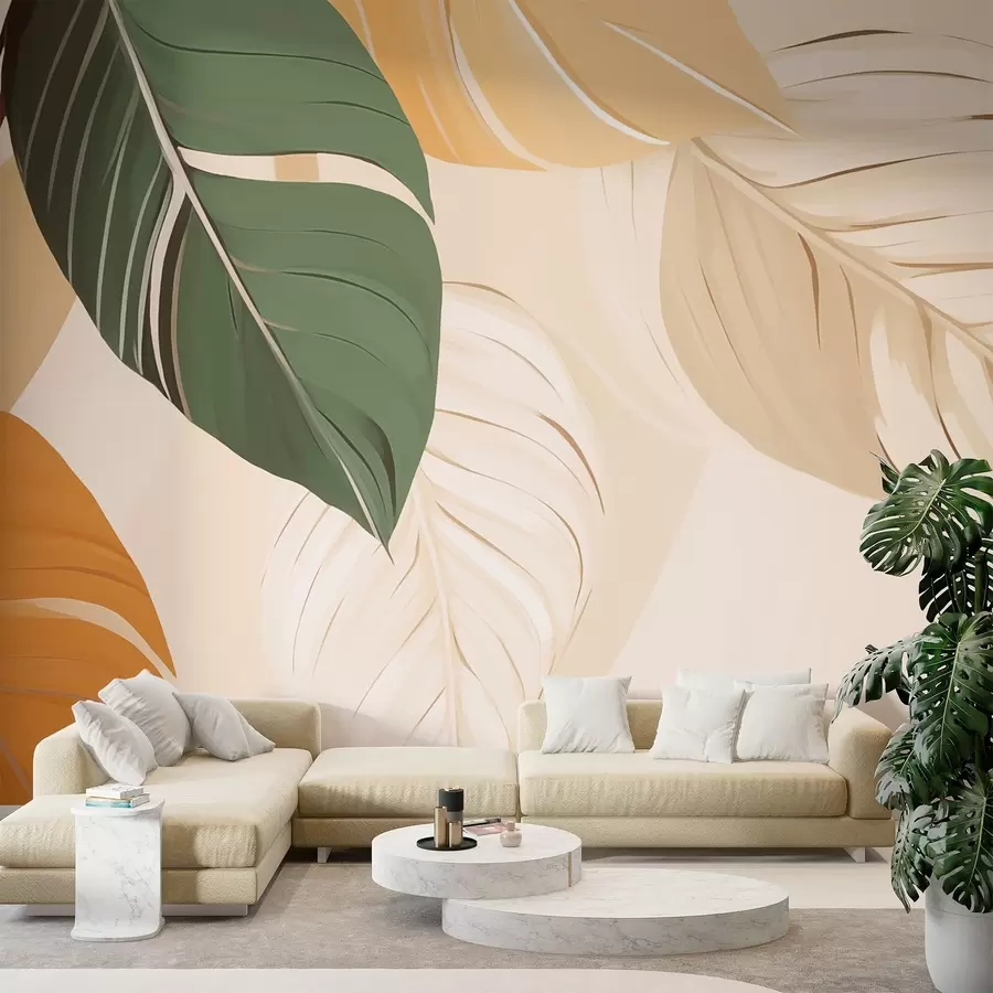 wall murals Tropical foliage w02996