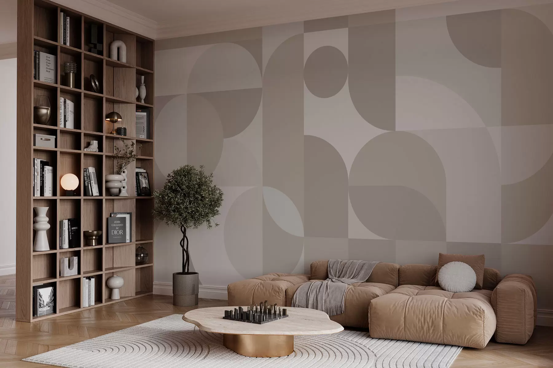 wall murals Stylish geometry trend w03058