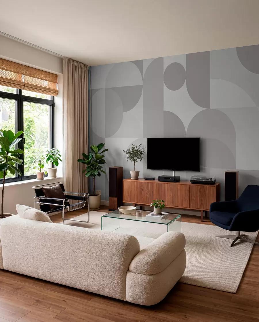 wall murals Stylish geometry trend w03058v1