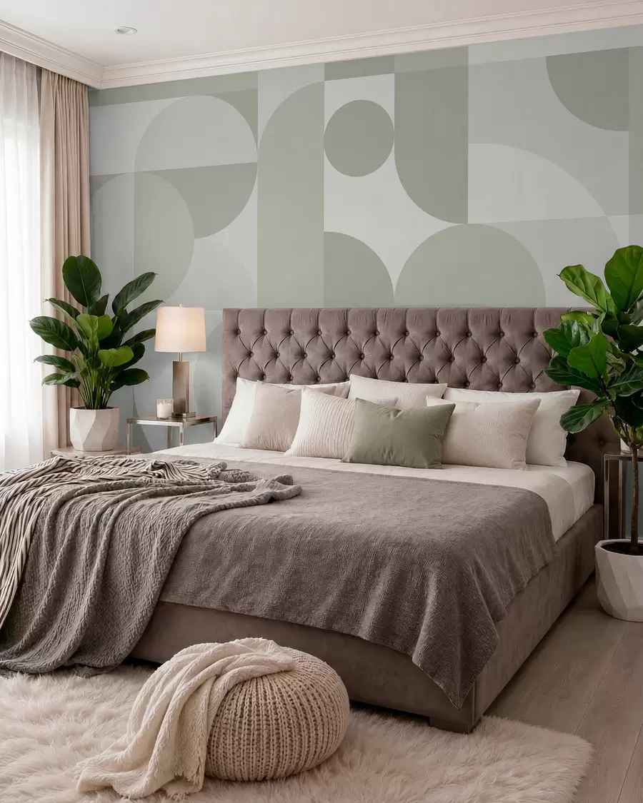wall murals Stylish geometry trend w03058v2