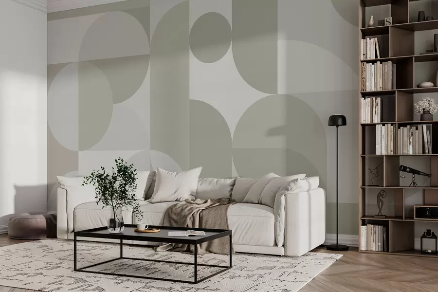 wall murals Stylish geometry trend w03058v2