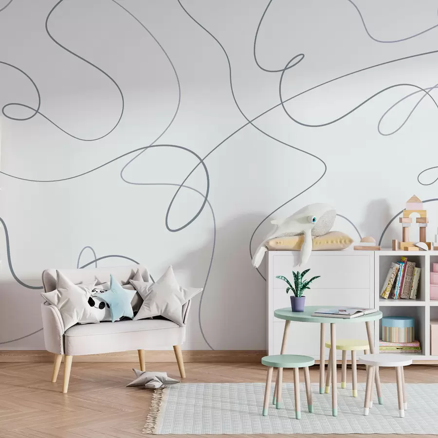 wall murals Abstract stylish lines w03061v1