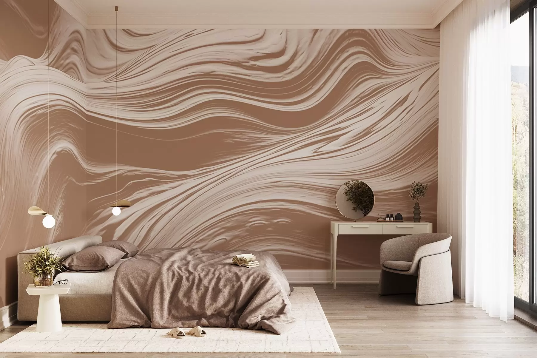 wall murals Delicate and light abstract texture w08751v1