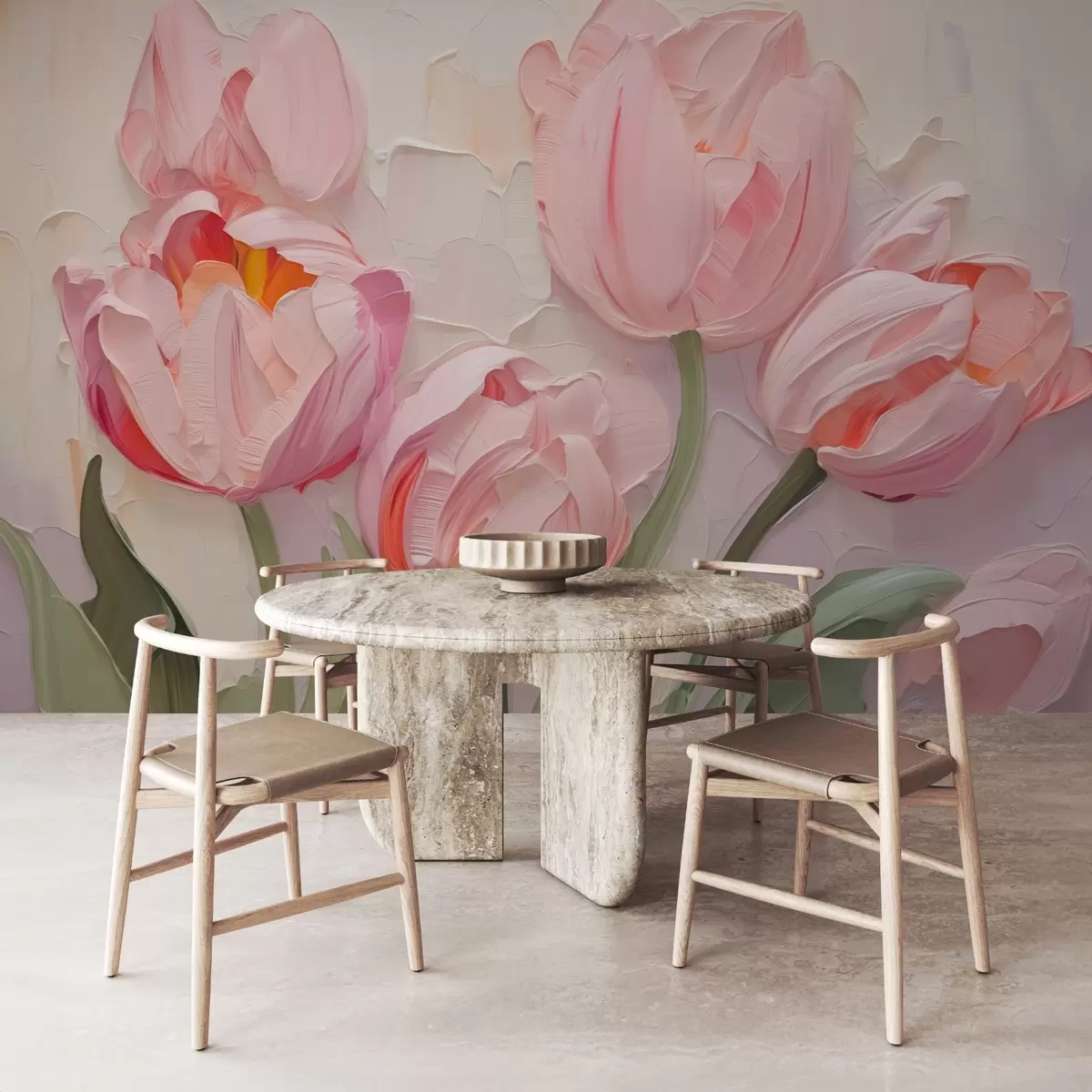 wall murals Tulips imitation painting w03066