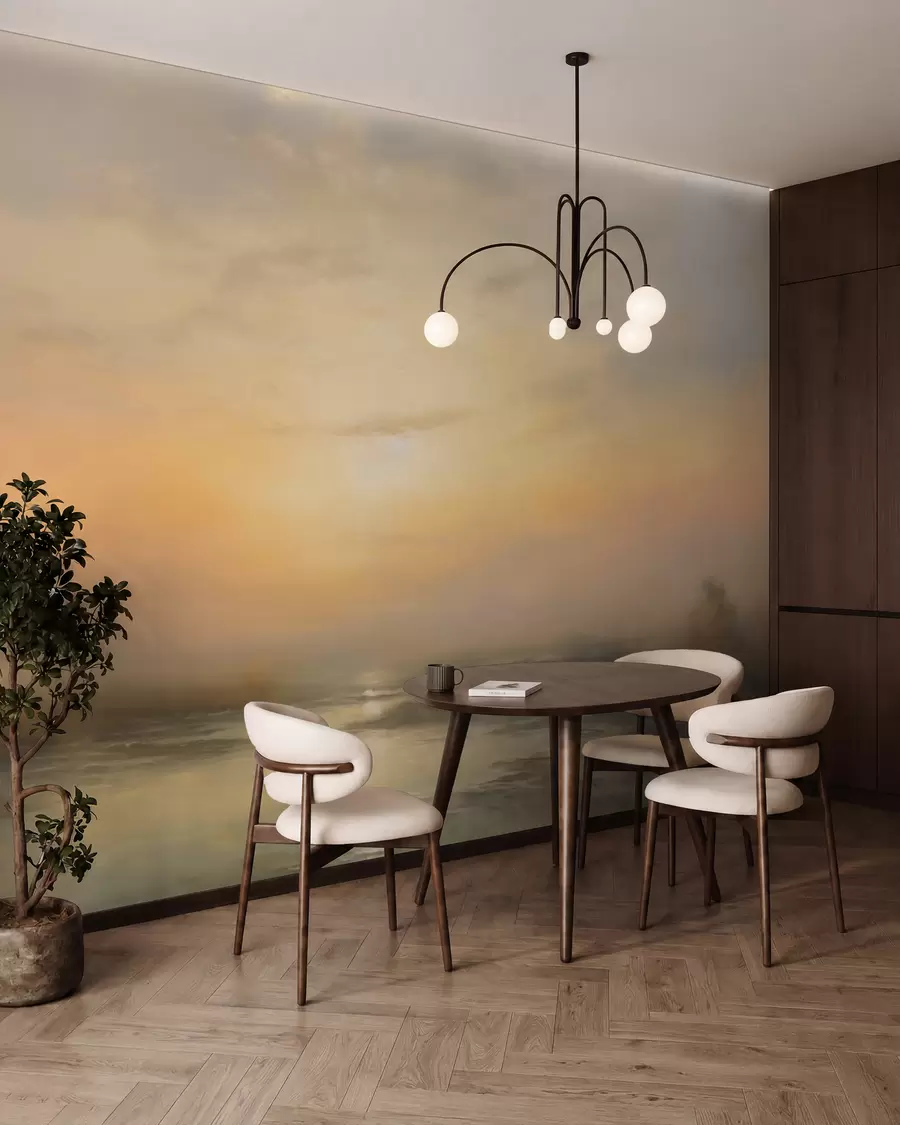 wall murals Charming sunset landscape w03132