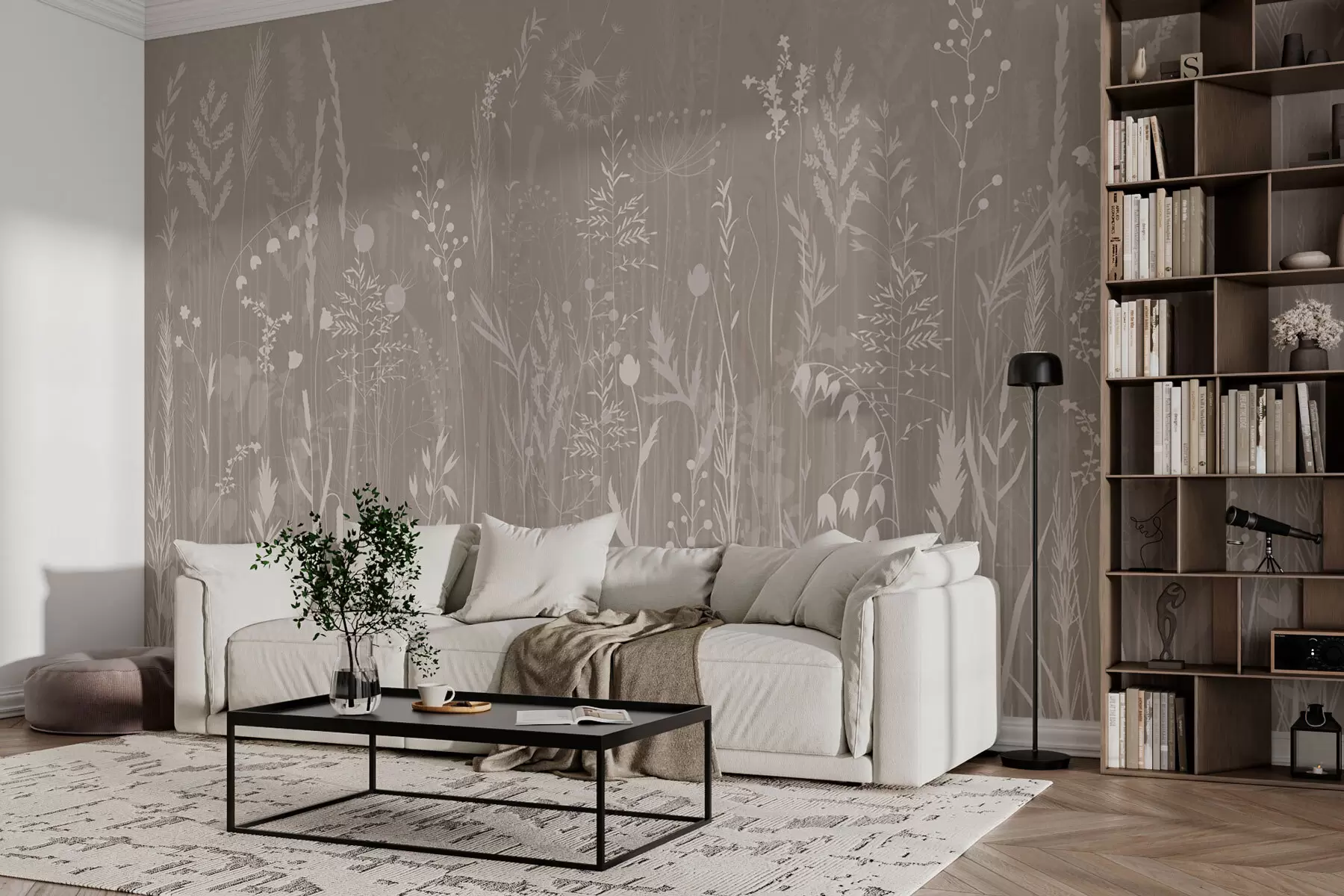 wall murals Wildflowers and plants w03143v2