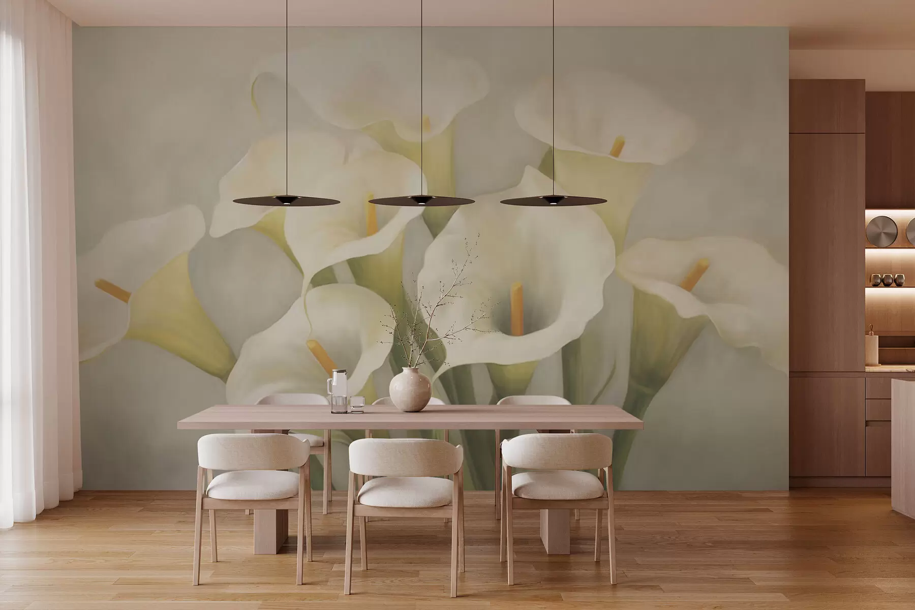 wall murals Calla Flowers w03216