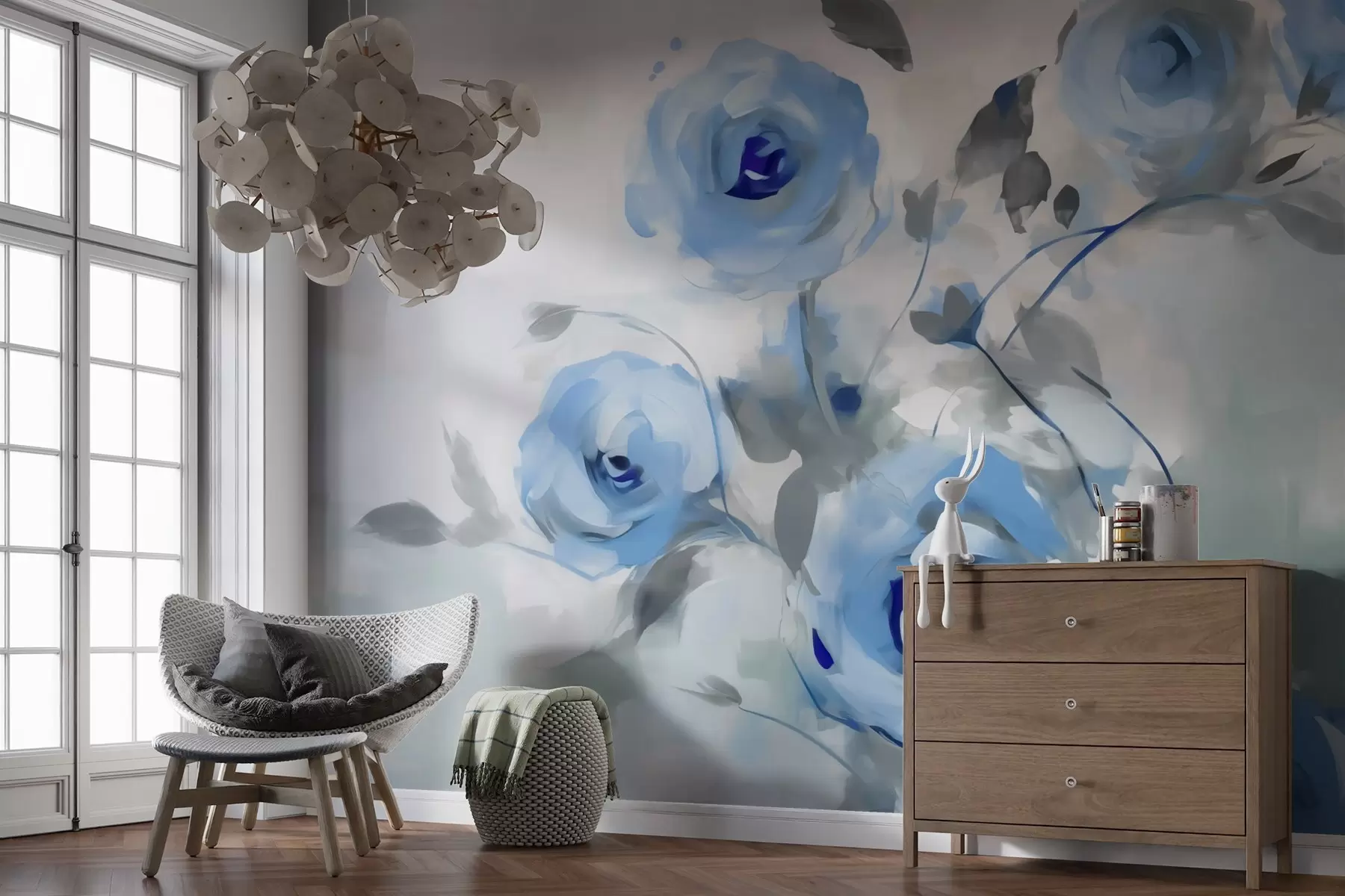 wall murals Abstract roses w03358