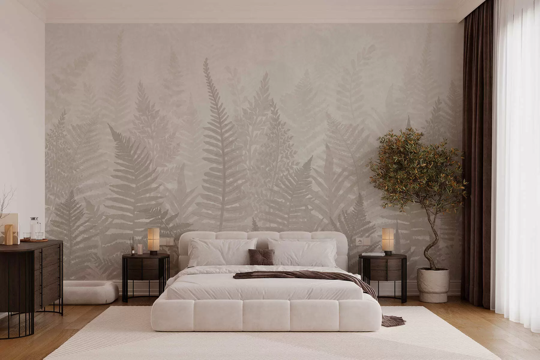 wall murals Fern Plant Trend w03402v1