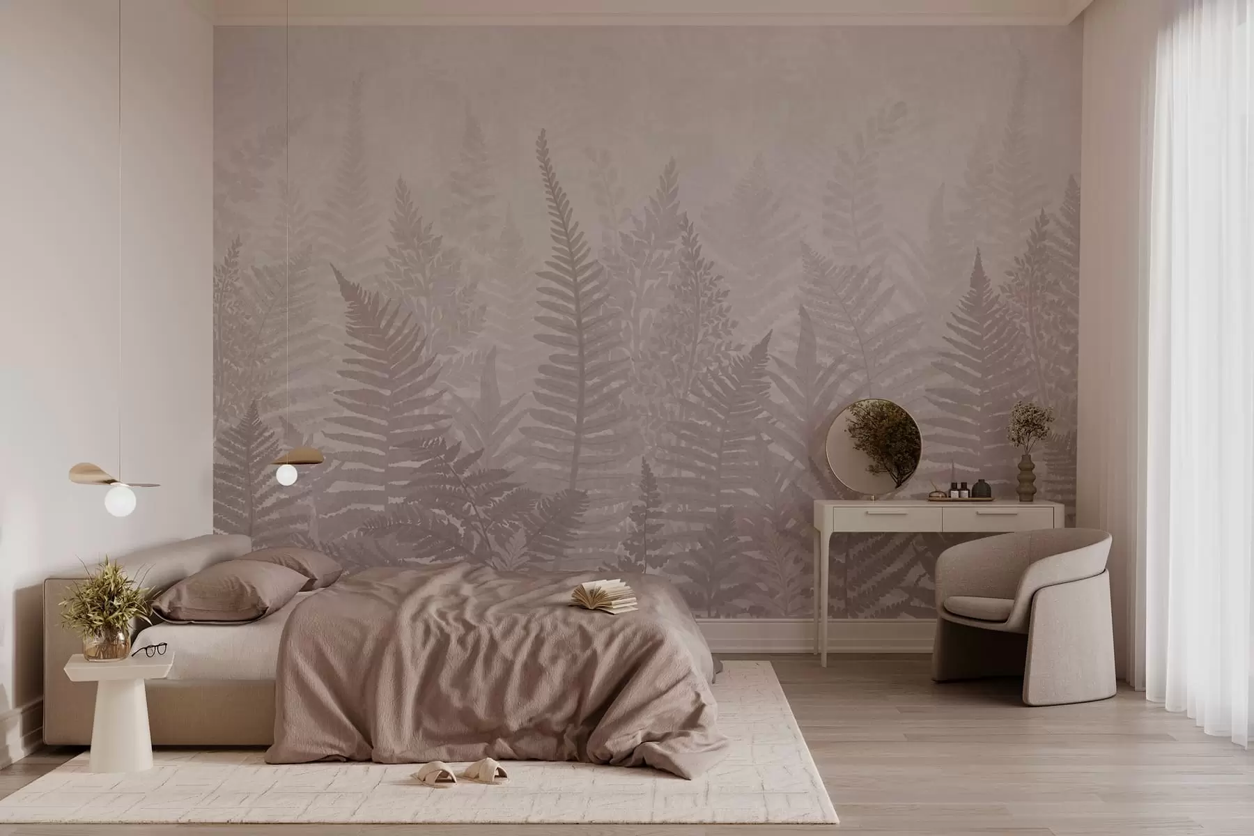 wall murals Fern Plant Trend w03402v2