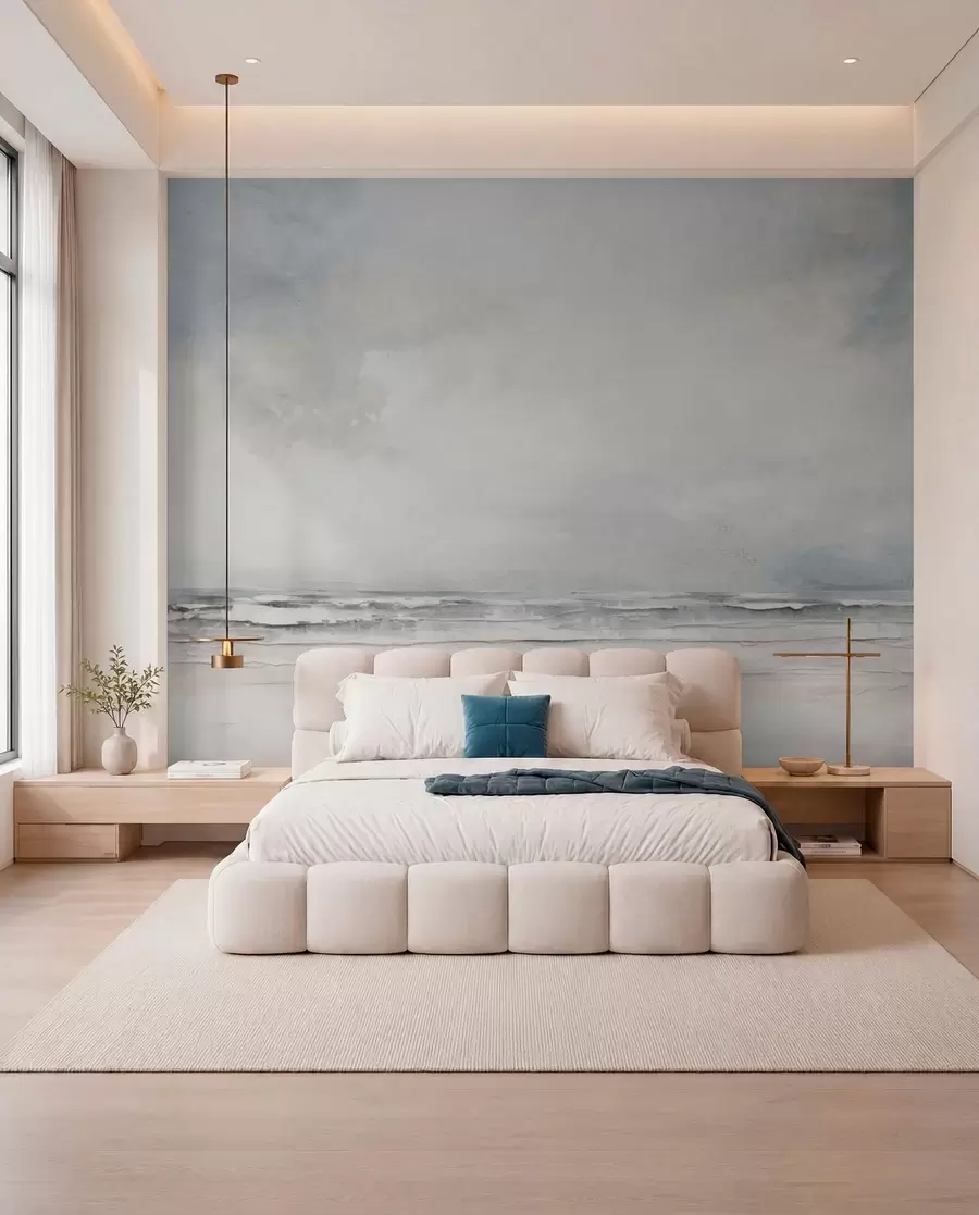 wall murals Abstract horizon of sky and sea meeting w03441