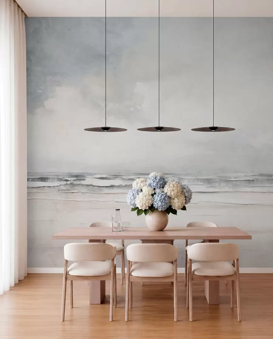 wall murals Abstract horizon of sky and sea meeting w03441