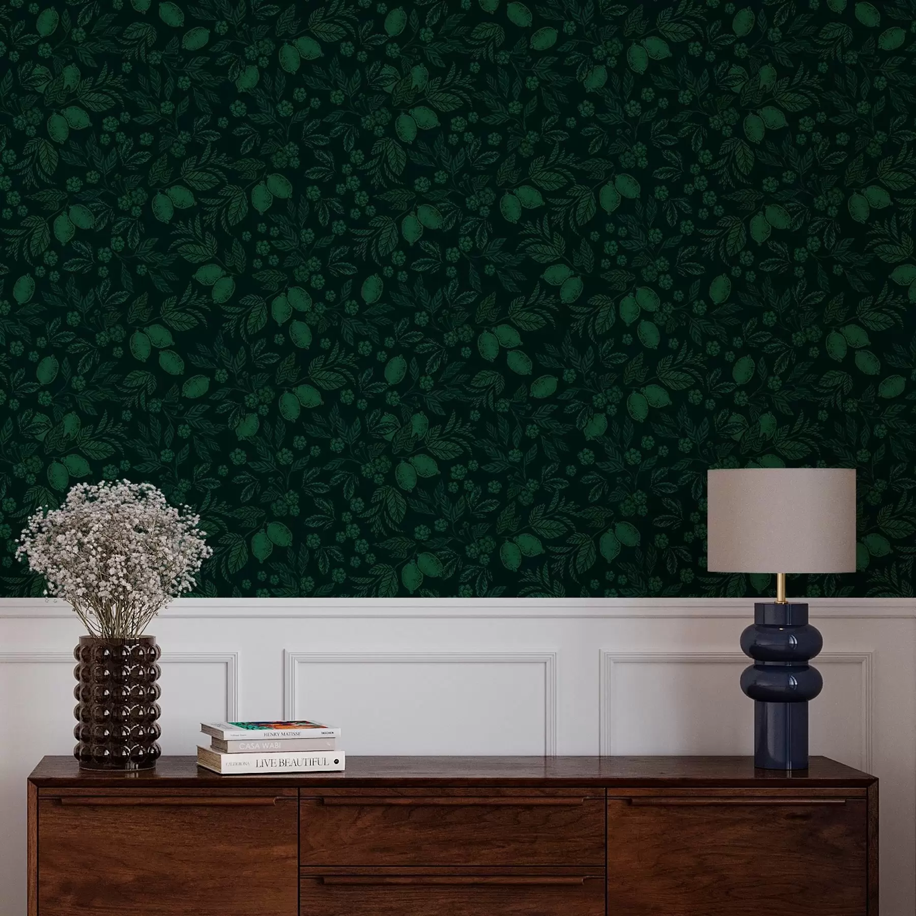 wall murals Green dense leaves a00019v1