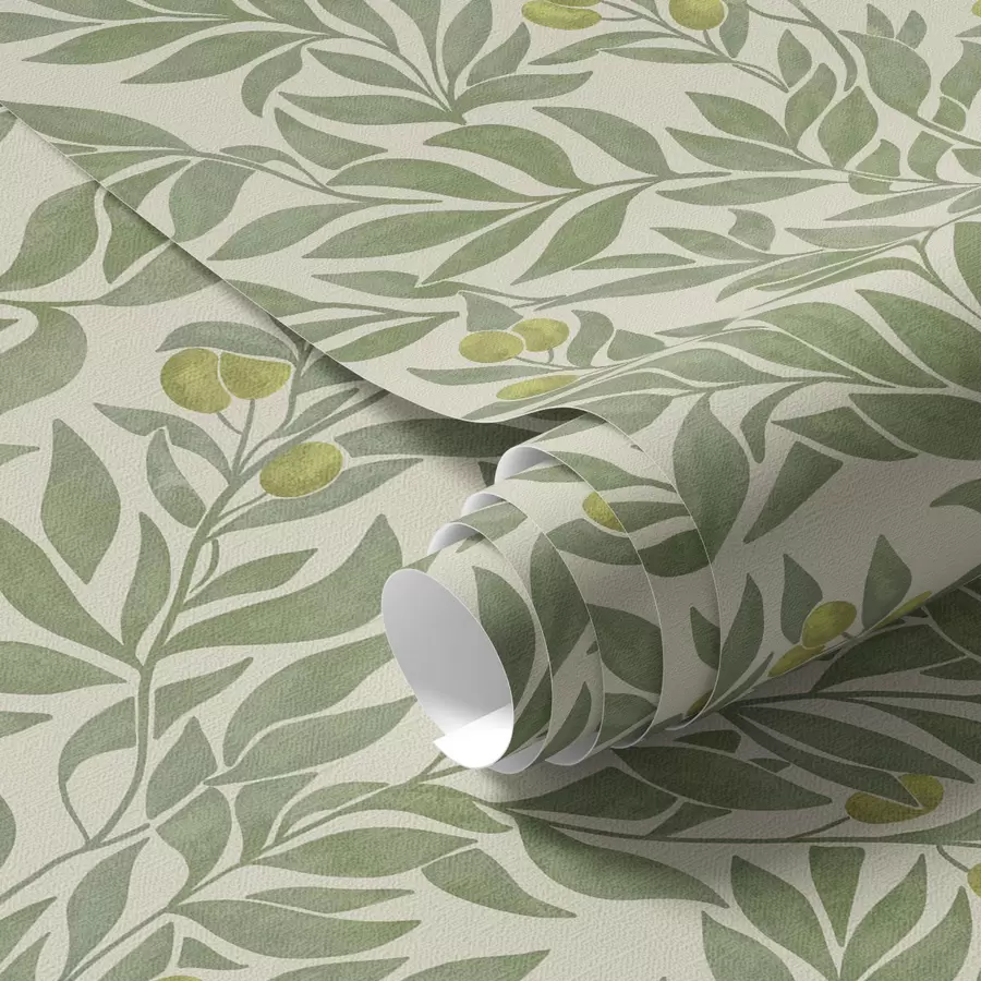 wall murals Green olive branches a00026