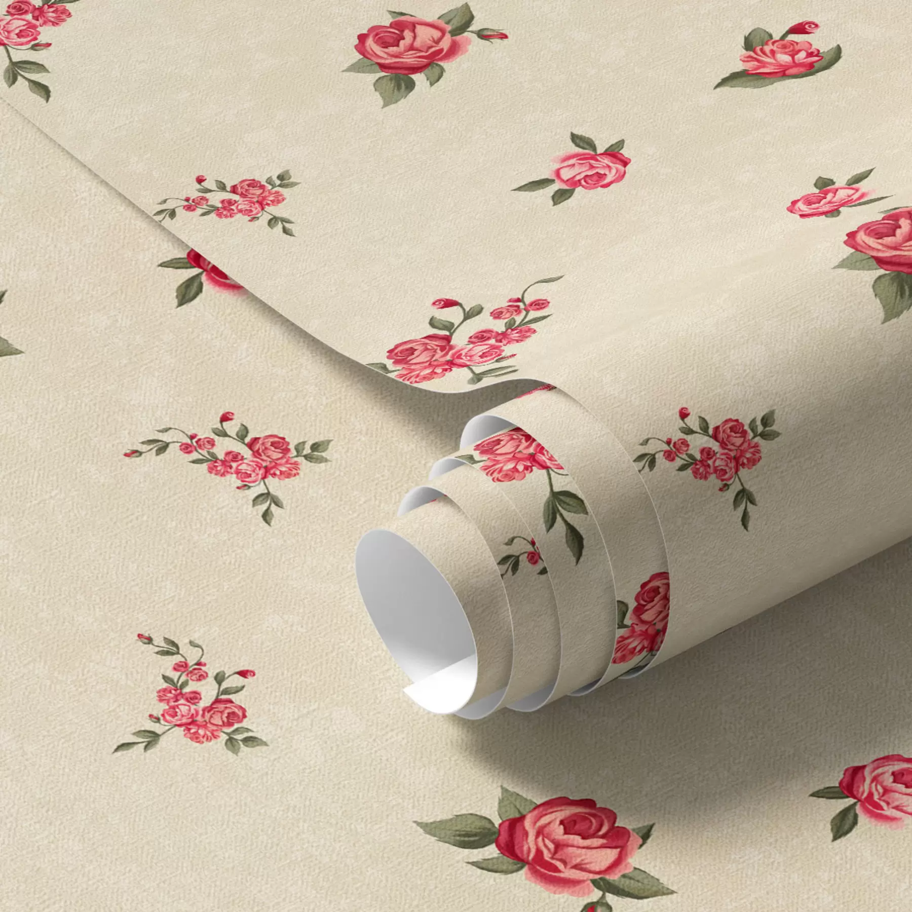 wall murals Roses on light background a00039