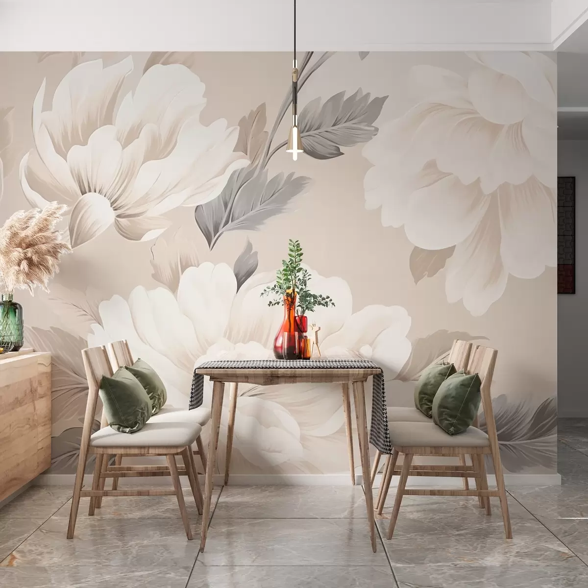 wall murals Large flowers w03432