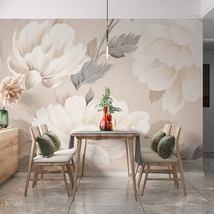 wall murals Large flowers w03432
