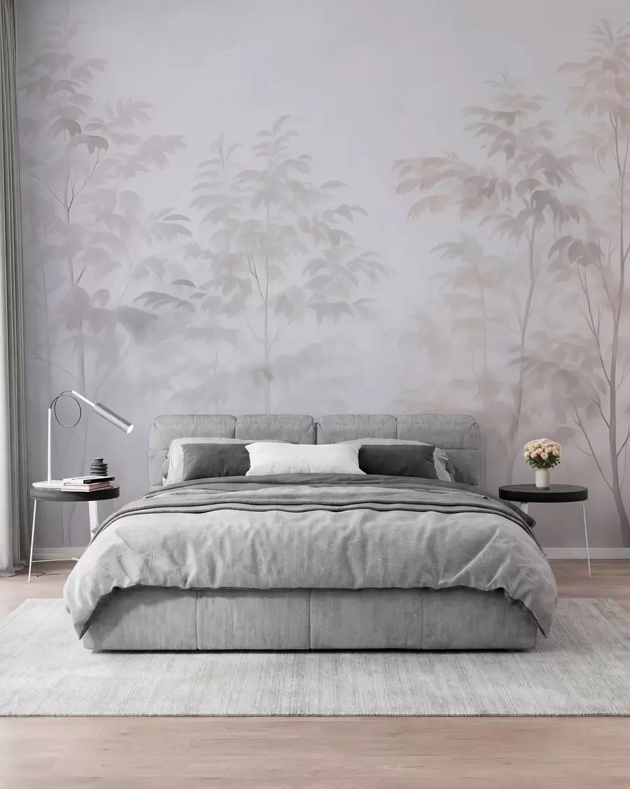 wall murals Trees imitation watercolor w03474v1