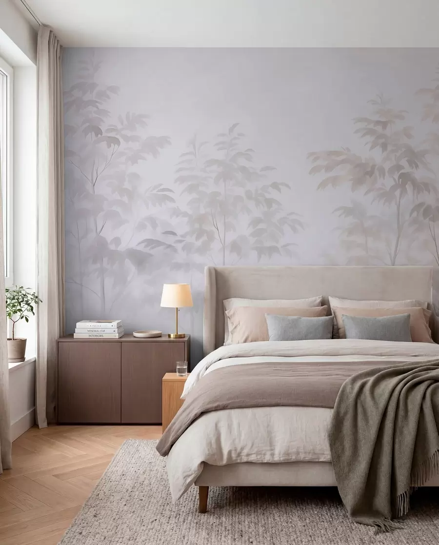wall murals Trees imitation watercolor w03474v1