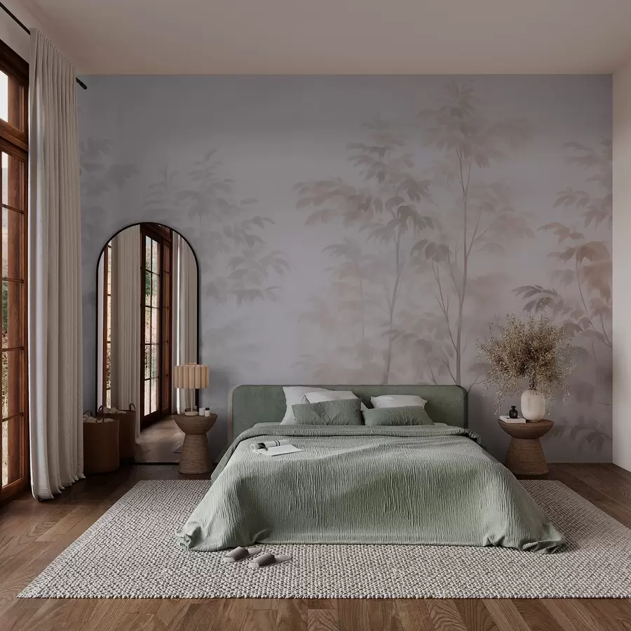 wall murals Trees imitation watercolor w03474v1