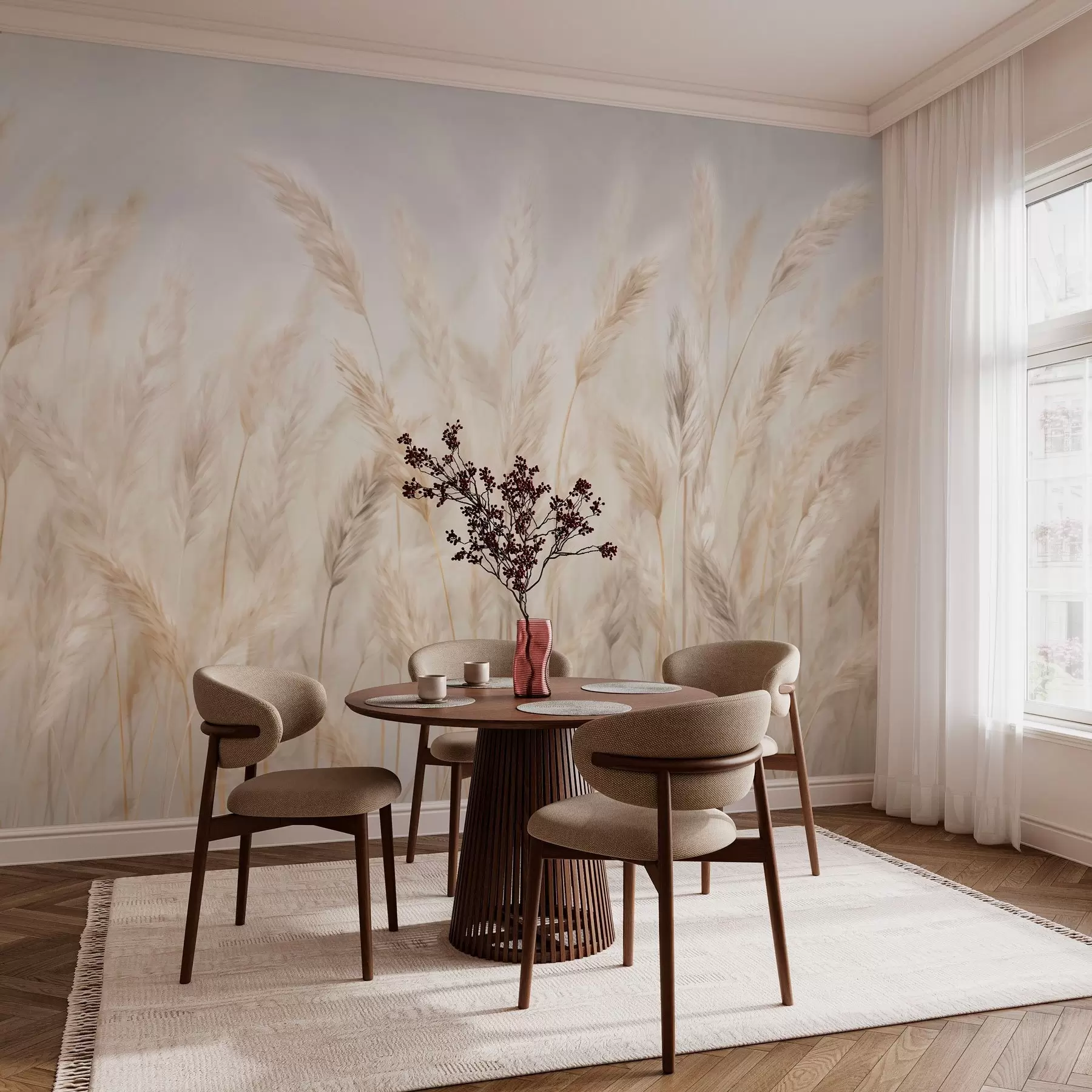 wall murals Spikelets against the blue sky w03530