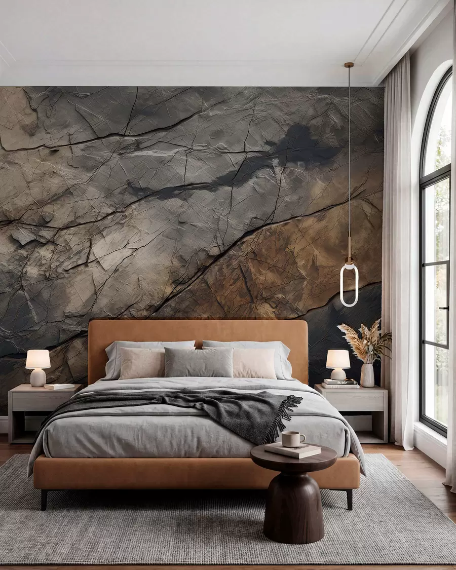 wall murals Painted wall in watercolor w03561