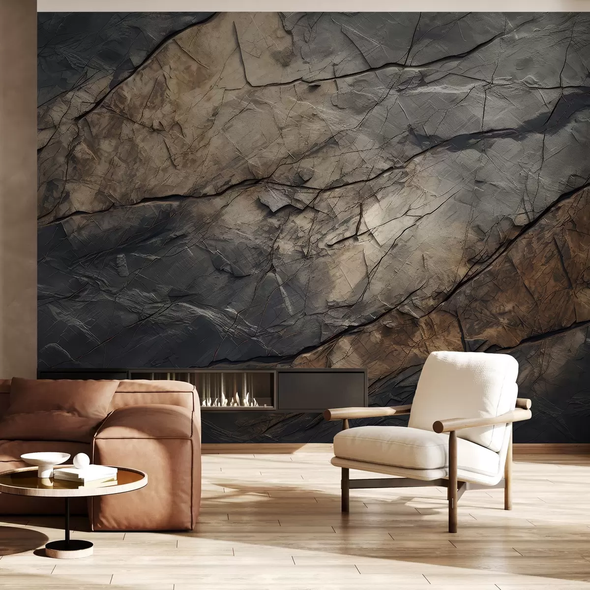 wall murals Painted wall in watercolor w03561