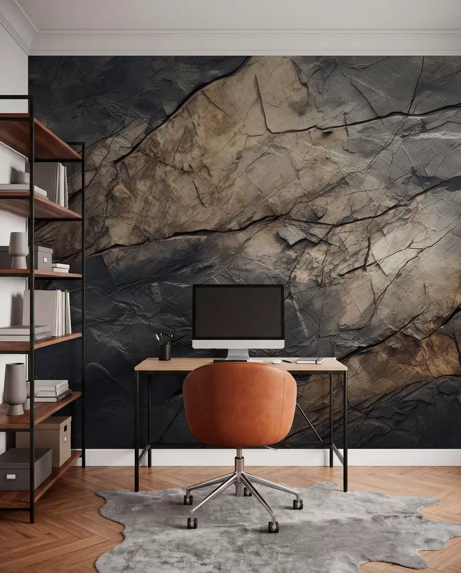 wall murals Painted wall in watercolor w03561