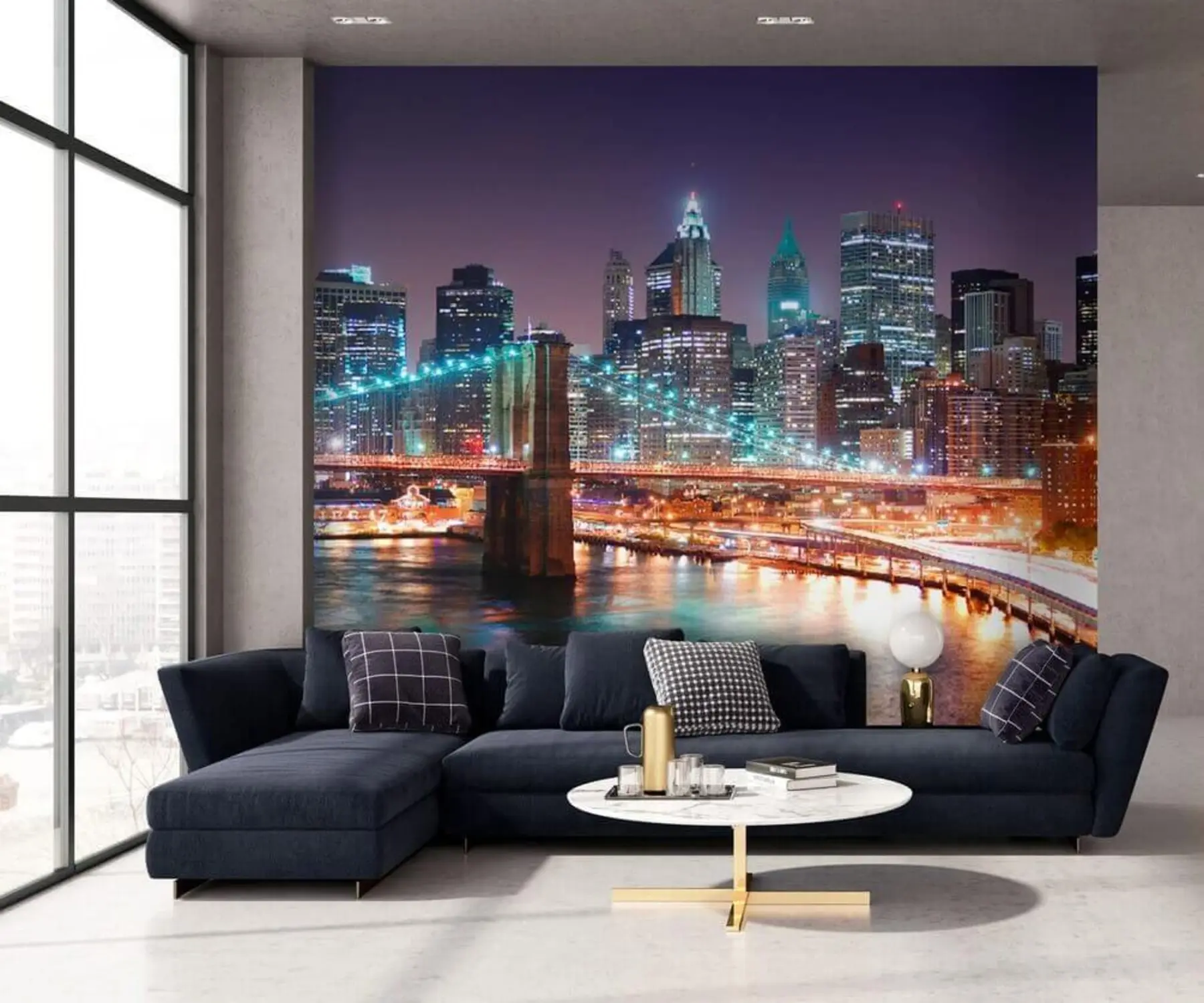 wall murals Brooklyn Bridge, New York u57210