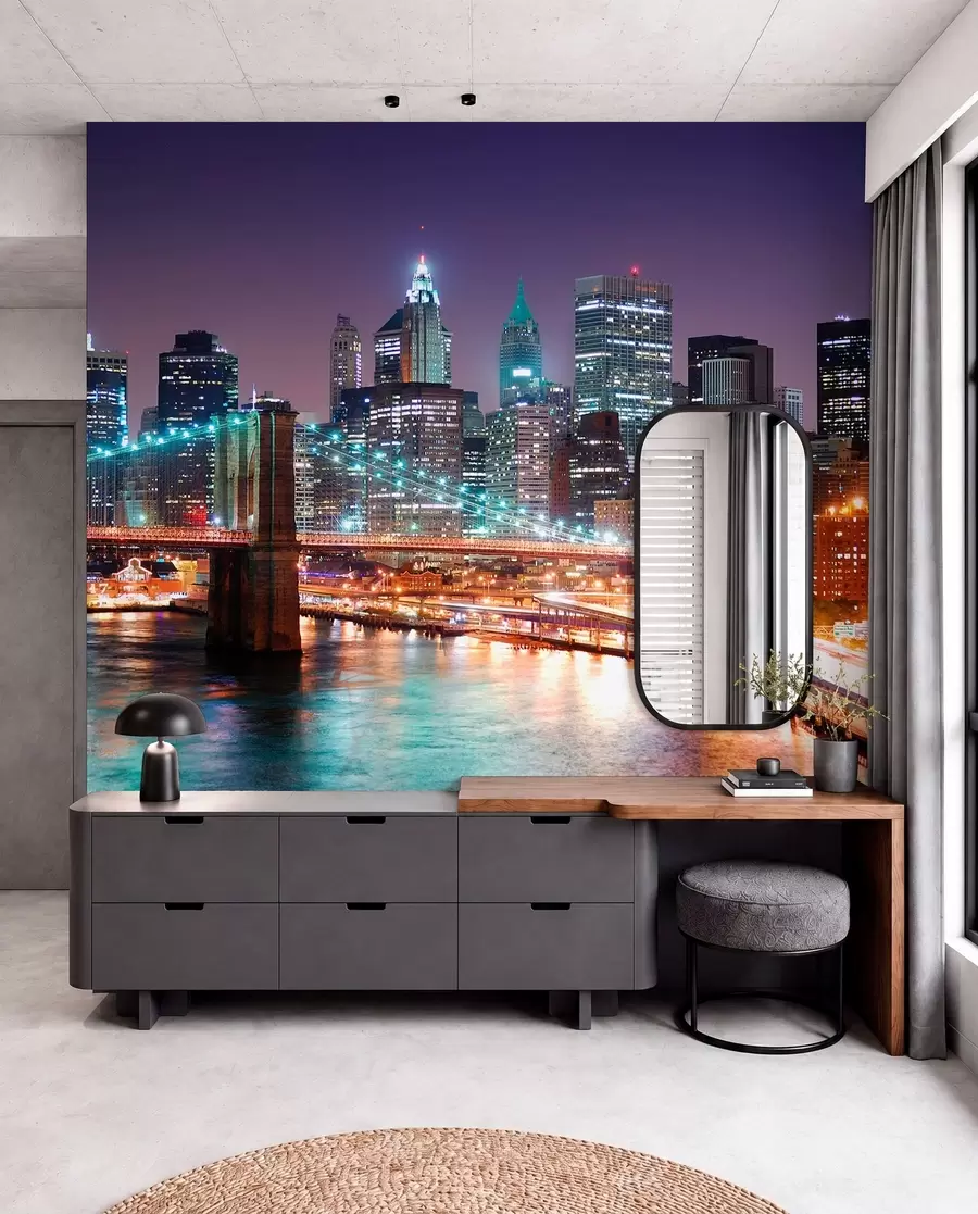 wall murals Brooklyn Bridge, New York u57210