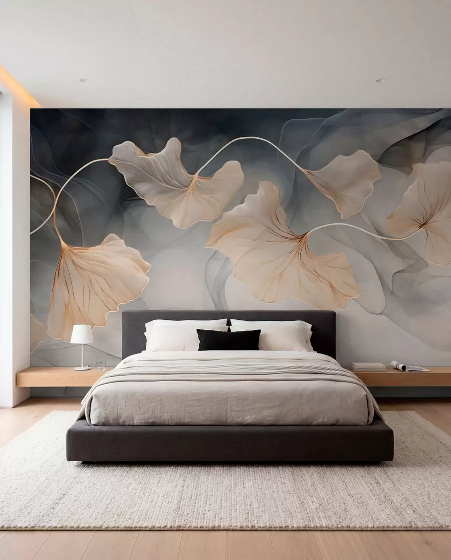 wall murals Abstract image of ginkgo w03511