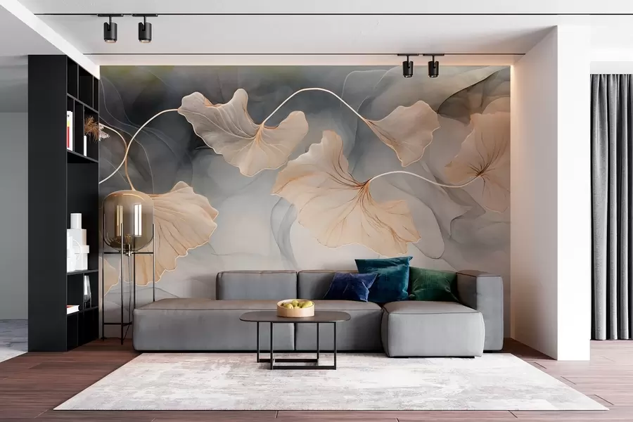 wall murals Abstract image of ginkgo w03511