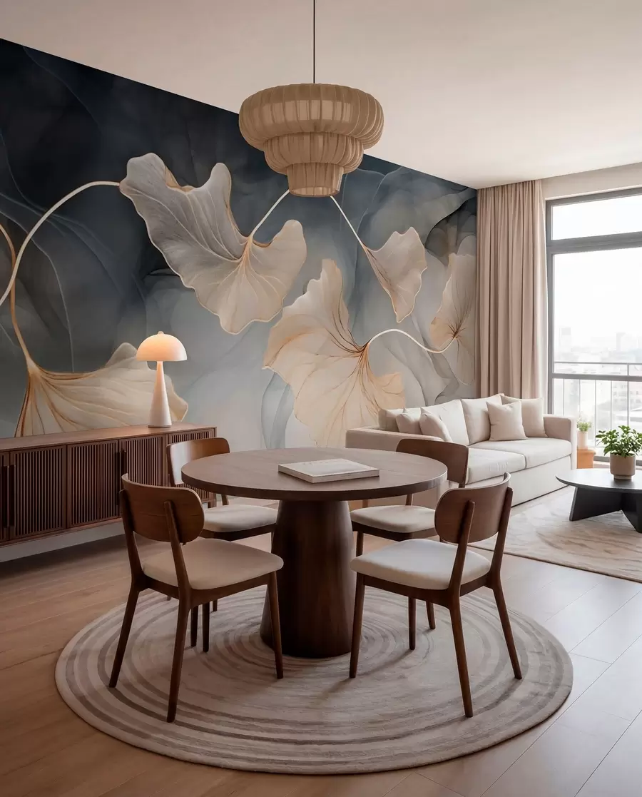 wall murals Abstract image of ginkgo w03511