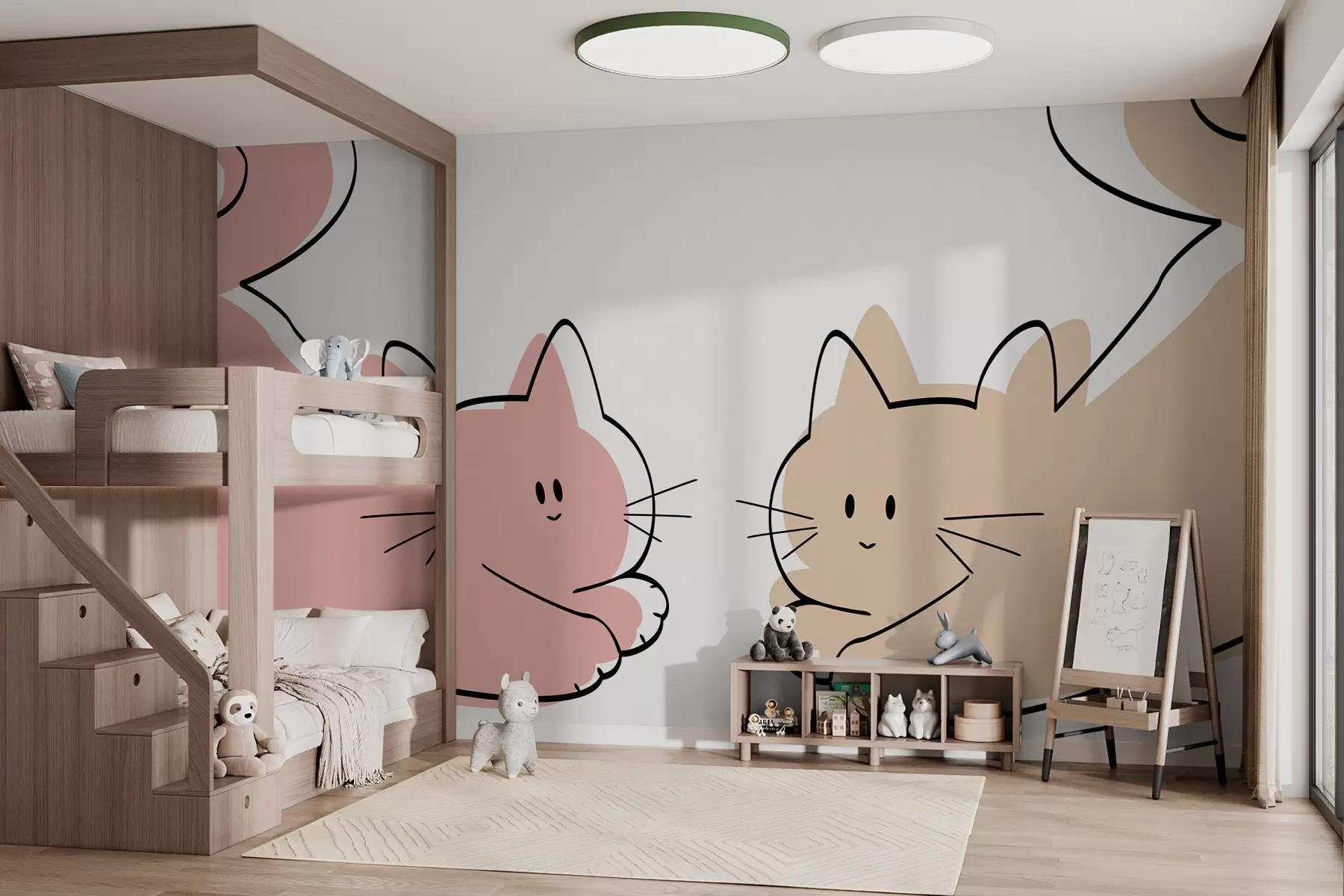wall murals Kitties w03564