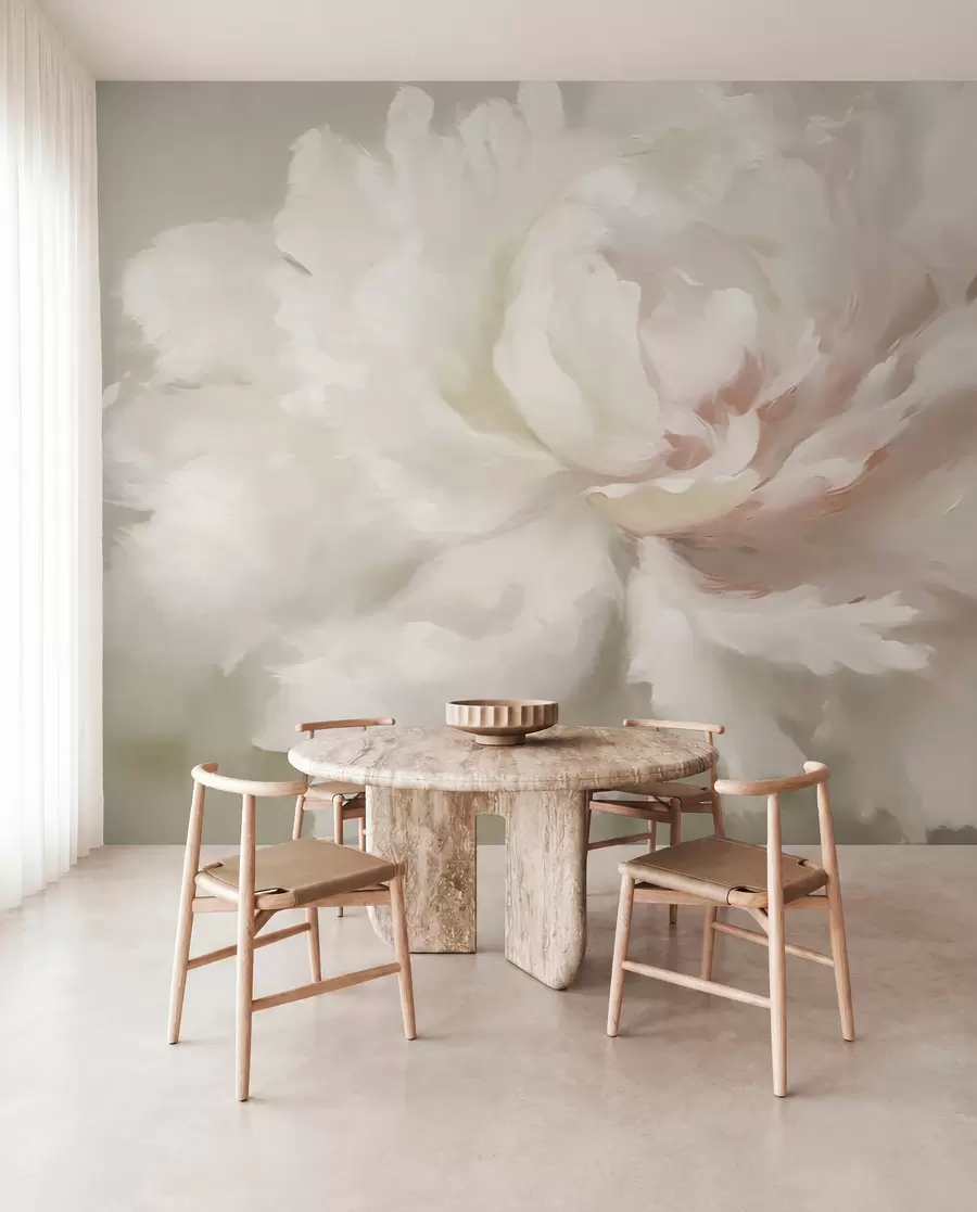 wall murals Big peony flower w03642