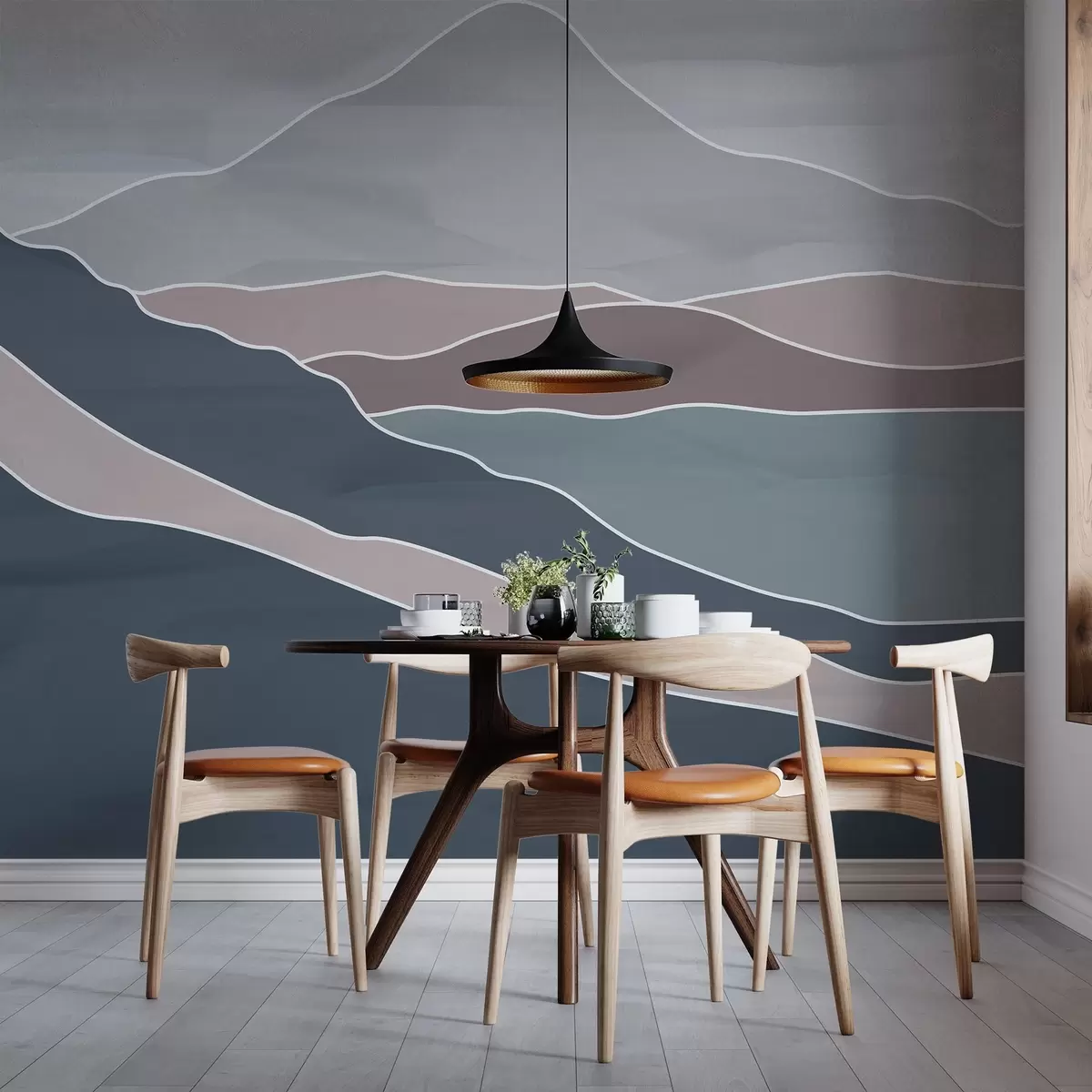 wall murals Muted Horizons w03627v2