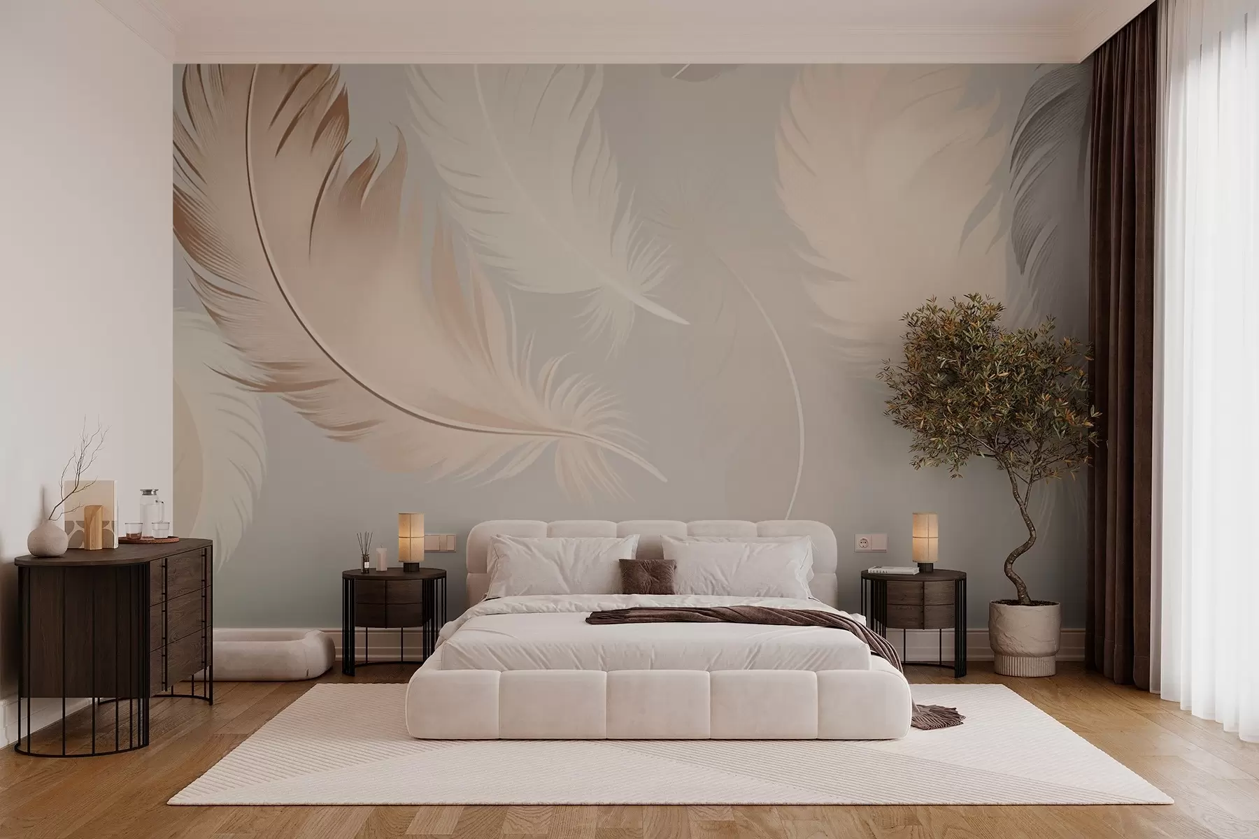 wall murals Feathers w03595