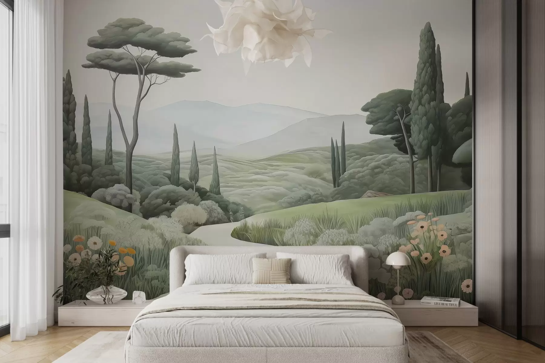 wall murals Watercolor landscape w03659