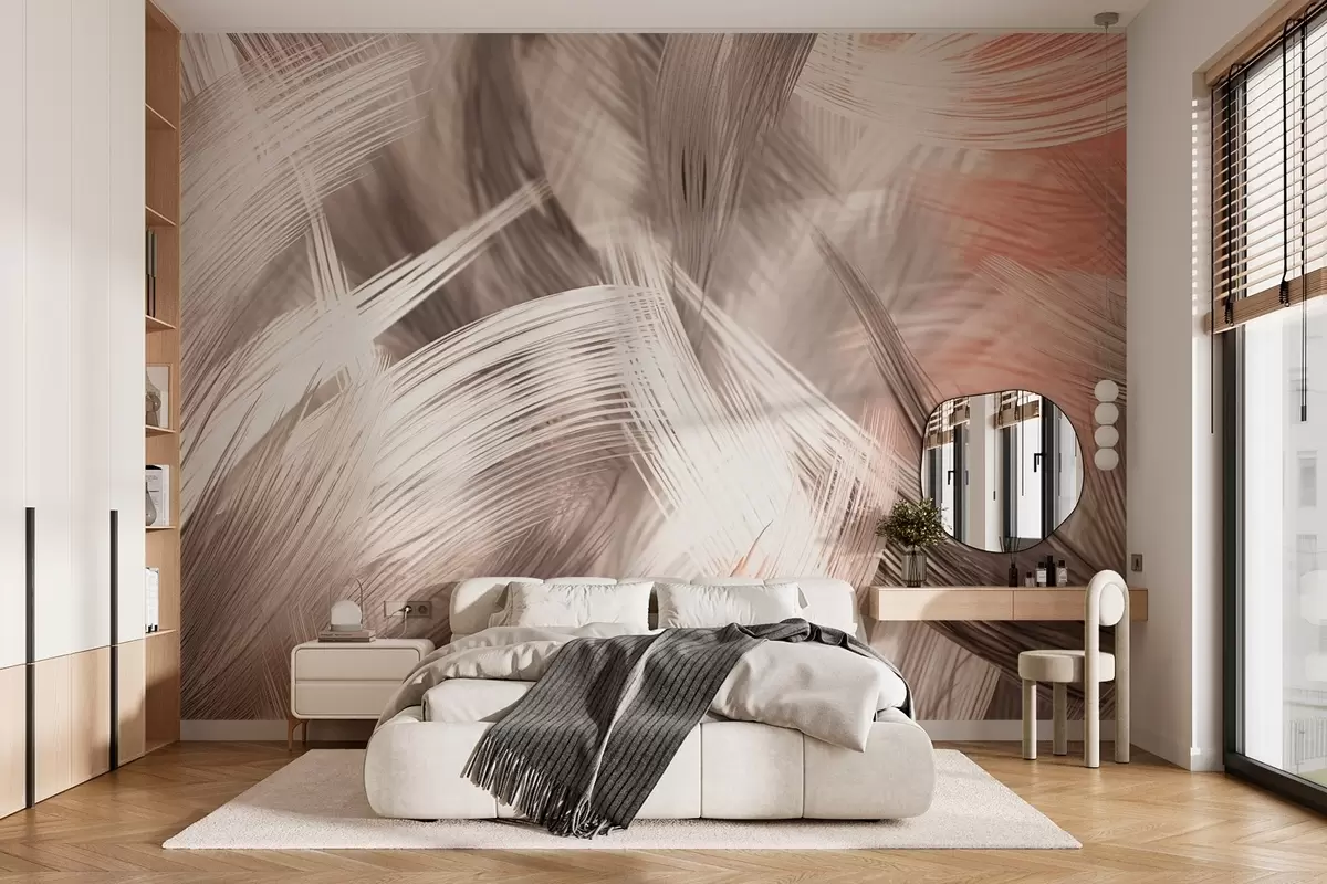 wall murals Abstract dry grass w03737
