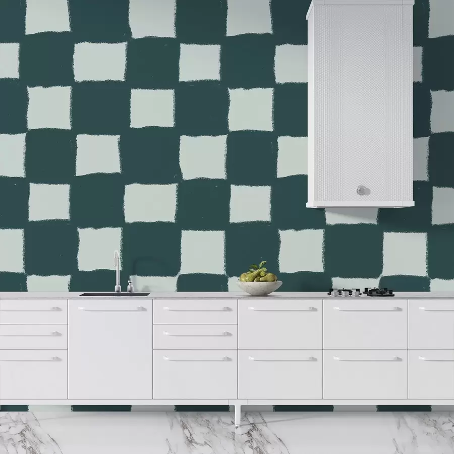 wall murals Squares, grid, geometric pattern w03789v2