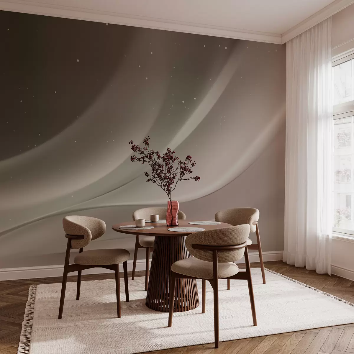 wall murals Abstract Waves Aurora w03751v1