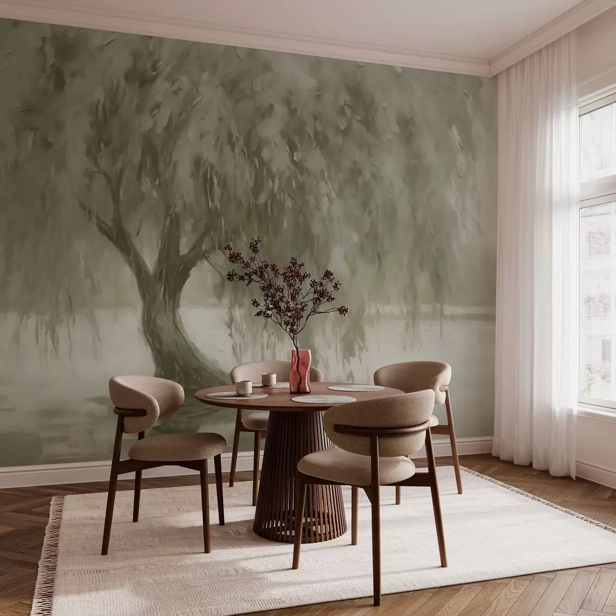 wall murals Big Willow Tree w03758v1