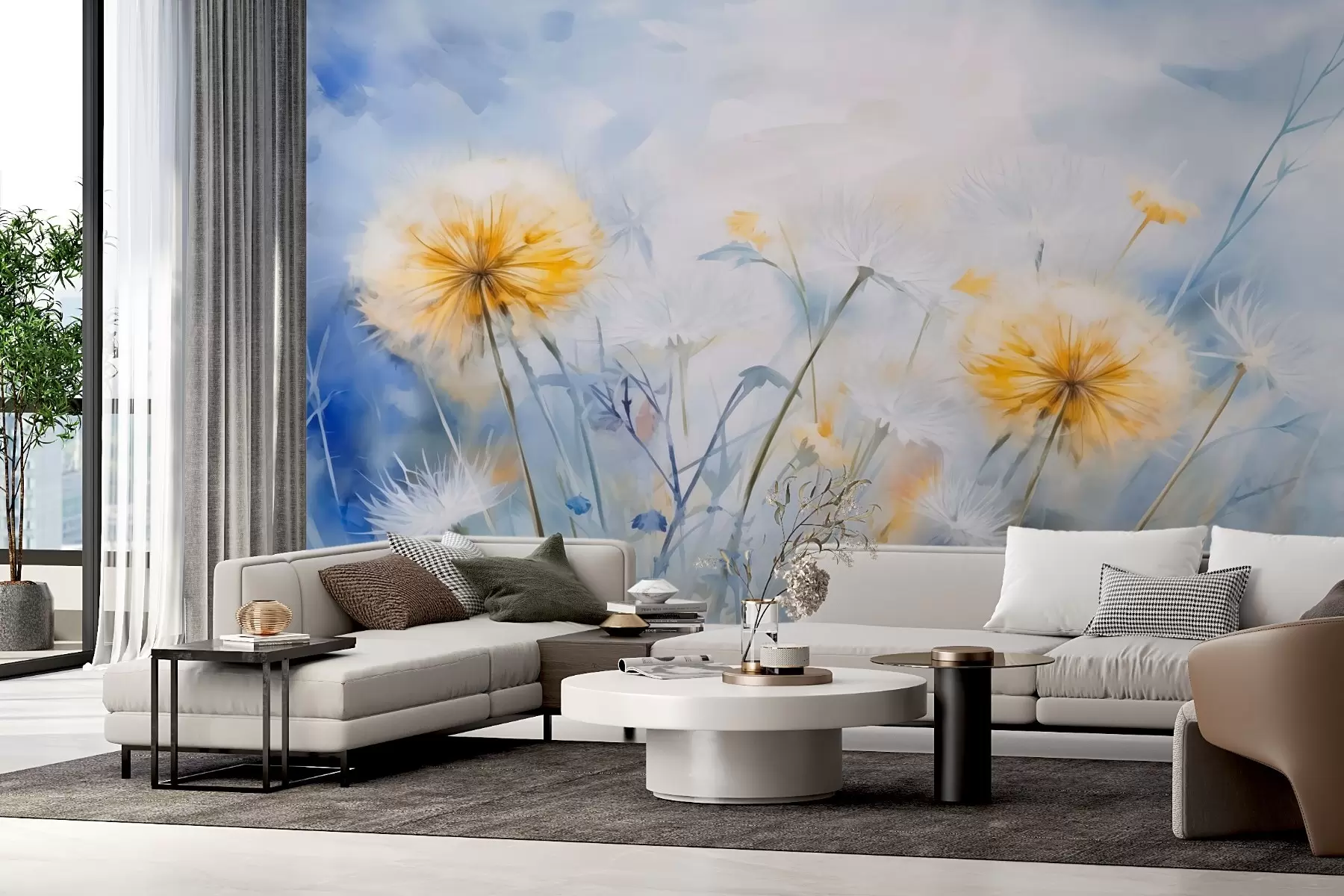 wall murals Dandelions w03845