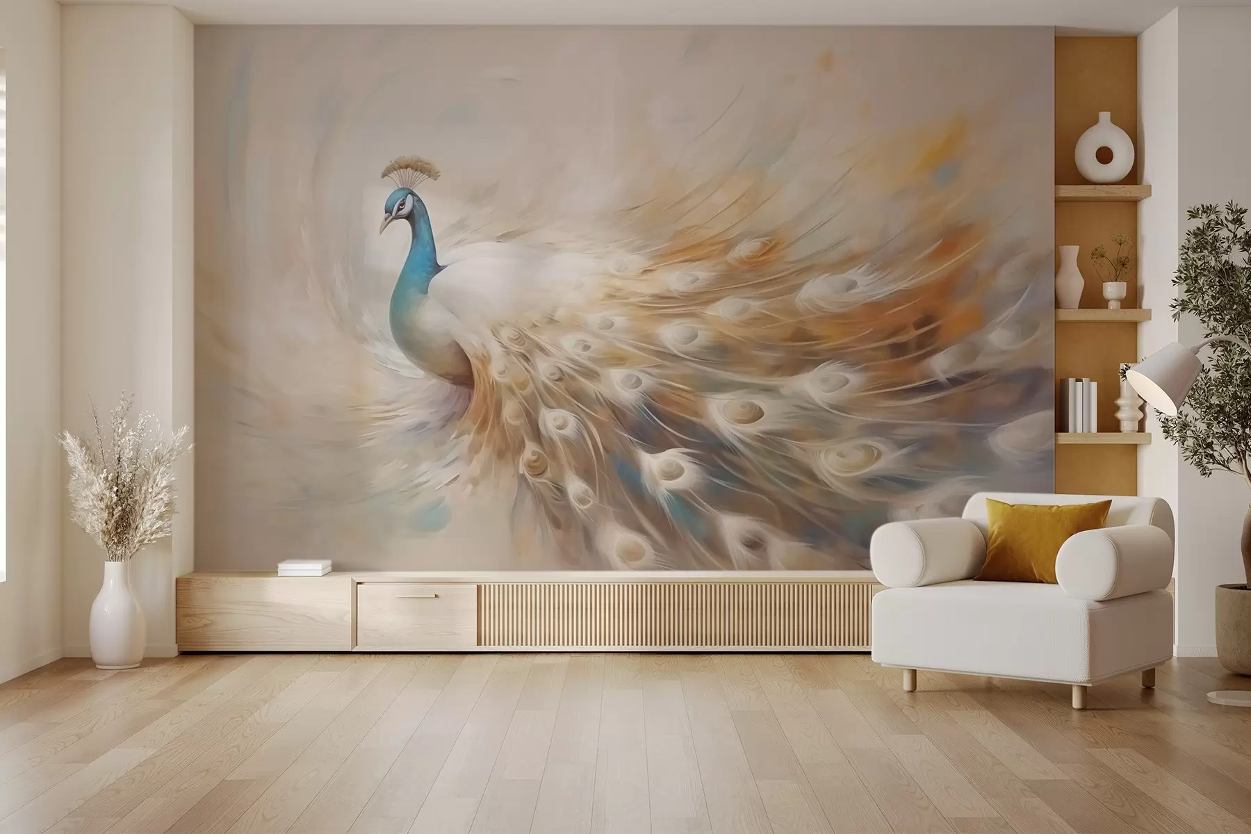 wall murals Peacock w03850